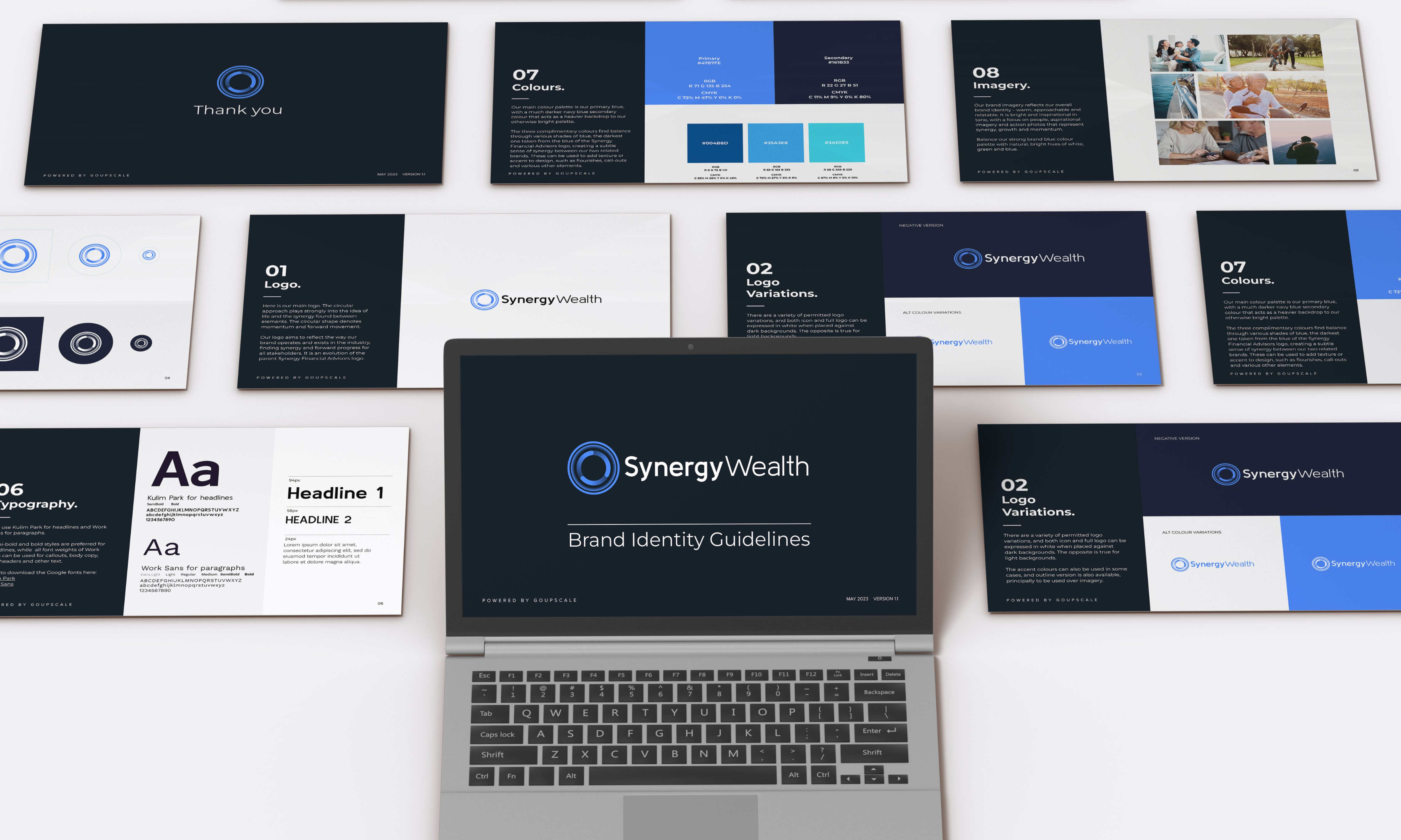 Synergy Wealth - Branding mockup